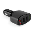 QC3.0 3 USB Car Charger 5V 4.2A Quick Charge LED Display Cigarette Lighter Car Cigarette Charger For LG G5 G4 Galaxy S7 S6